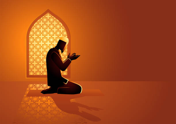 Person standing in a mosque